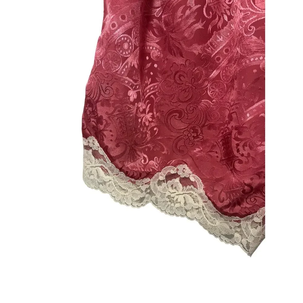 Vtg Victoria’s Secret Cami Tank Top Shorts Set Small Gold Label Pink Festival - Picture 6 of 12